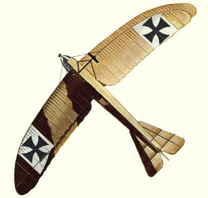 Plan d'un biplan de reconnaissance D.F.W. B.I (origine : Bombers 1914-1919 - Kenneth Munson)