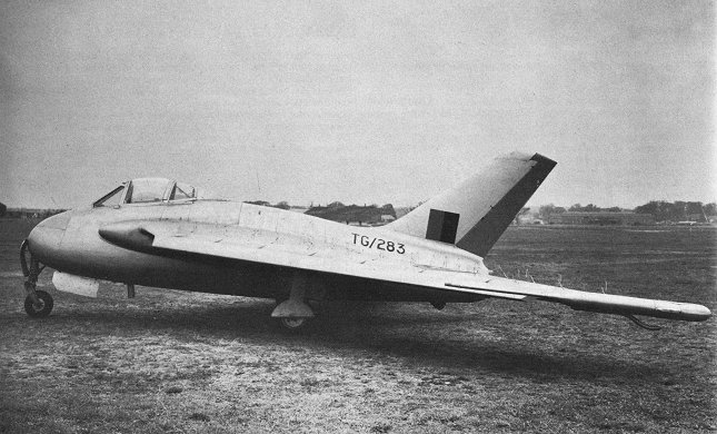 Vue d'un D.H.108 (photo : Jane's pocket book 12 Research and experimental aircraft - Michael J.H. Taylor)