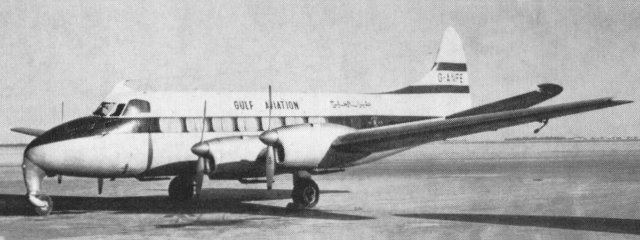 Vue d'un Heron de la compagnie Gulf Aviation (photo : Pictorial History of BOAC and Imperial Airways Kenneth Munson)