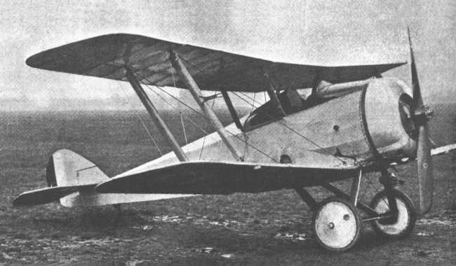 Vue d'un D.H.5 (photo : Jane's fighting aircraft of World War I John W.R. Taylor)