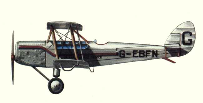Vue d'un D.H.50 (origine : Airliners between the wars 1919-1939 - Kenneth Munson)