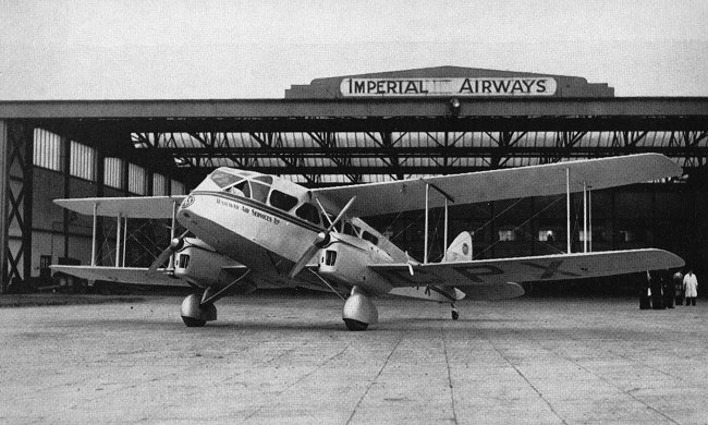 Vue d'un de Havilland D.H.84 de la compagnie Railway Air Services (photo : Pictorial History of BOAC and Imperial Airways Kenneth Munson - Flight International)