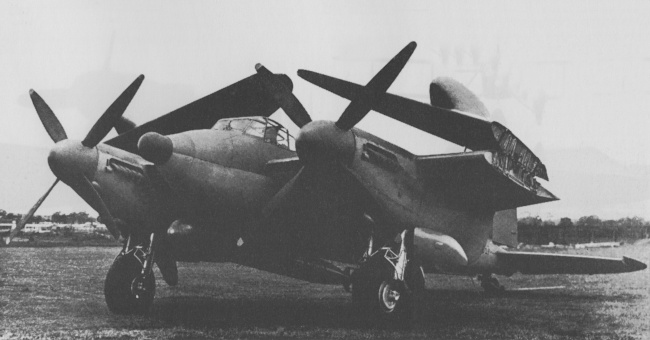 Vue d'un Sea Mosquito (photo : Jane's fighting aircraft of World War II