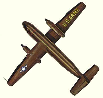 Plan d'un CV-7A Buffalo militaire (origine : Bombers, encyclopaedia of world aircraft - Kenneth Munson)