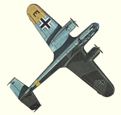 Plan d'un Do 17Z-2 (origine : Bombers 1939-1945 - Kenneth Munson)
