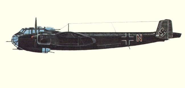 Vue d'un Do 217E-2 (origine : Bombers 1939-1945 - Kenneth Munson)