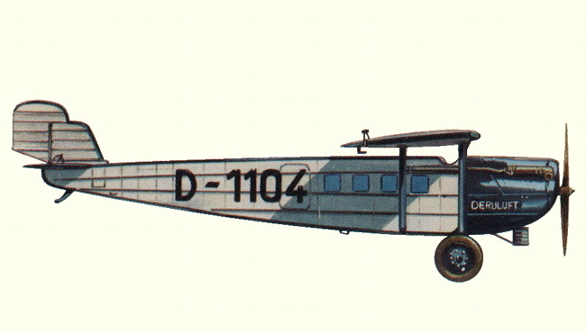 Vue d'un Dornier Merkur (origine : Airliners between the wars 1919-1939 - Kenneth Munson)