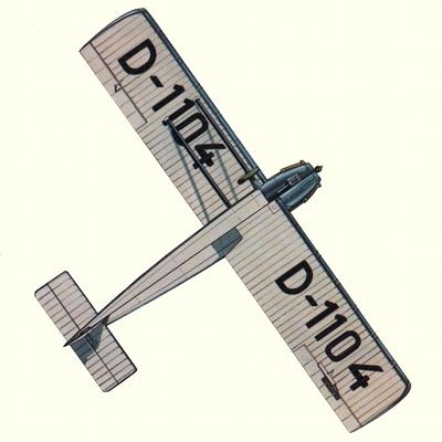 Plan d'un Dornier Merkur (origine : Airliners between the wars 1919-1939 - Kenneth Munson)