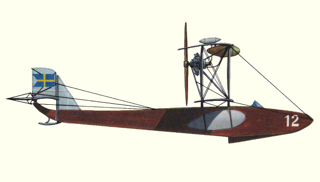 Vue d'un hydravion Donnet-Lévêque Type A (origine : Flying Boat
Flying Boats and Seaplanes since 1910 - Kenneth Munson)