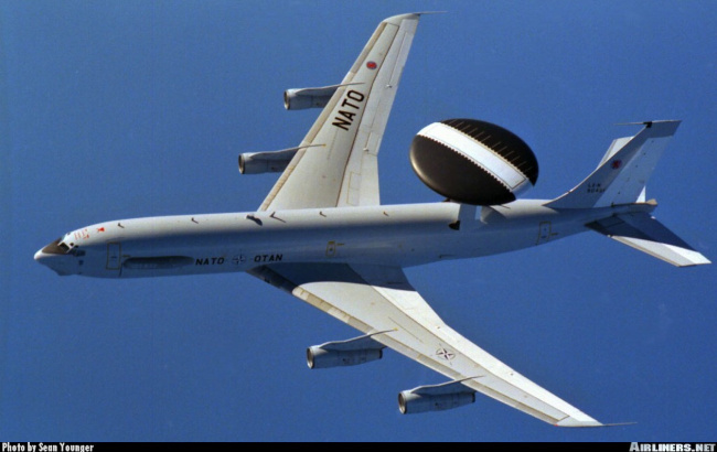 Vue d'un E-3A Sentry (photo : Sean Younger)