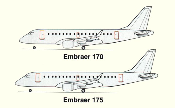 Plans des ERJ-170/ERJ-175