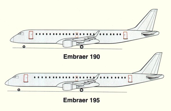 Plans des ERJ-190/ERJ-195