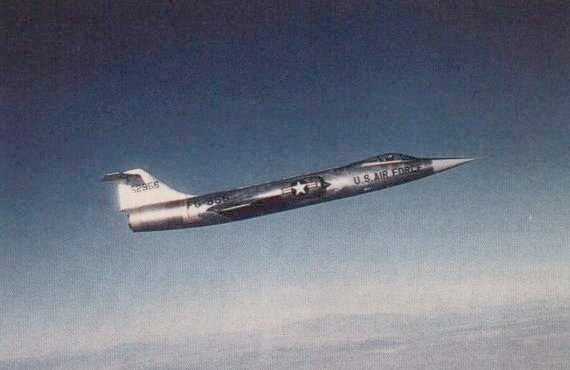Vue d'un F-104 (photo : Lockheed)
