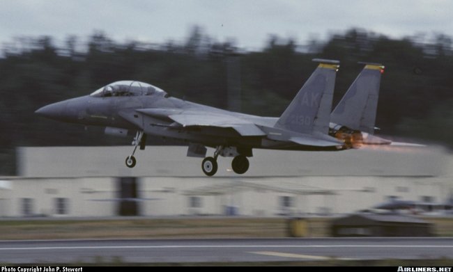 Vue d'un F-15 (photo : John P. Stewart)