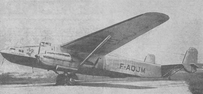 Vue d'un Farman 2234 (origine : Gallica - Les Ailes, novembre 1939)
