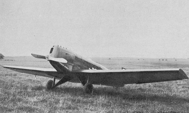 Vue d'un monoplan Farman F.231 (origine : Gallica - Société des aéroplanes Henri et Maurice Farman, documents techniques)