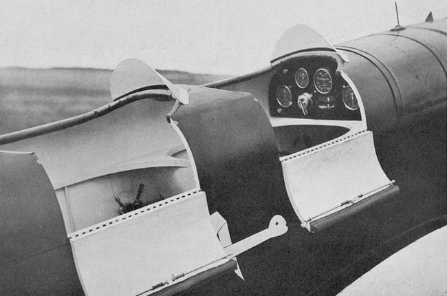 Vue du poste de pilotage d'un Farman F.231 (origine : Gallica - Société des aéroplanes Henri et Maurice Farman, documents techniques)
