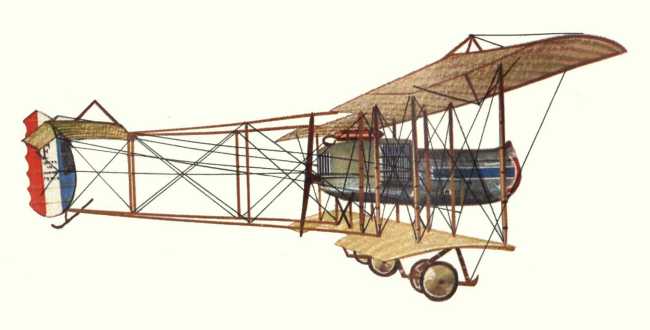Vue d'un Farman F.40 (origine : Encyclopédie des Avions Militaires du Monde - Enzo Angelucci)