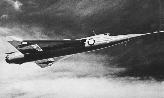Vue du Fairey Delta 2 (photo : Jane's pocket book 12 Research and experimental aircraft - Michael J.H. Taylor)