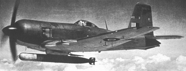 Vue d'un Blackburn Firebrand T.F. Mk. IV (photo : Jane's fighting aircraft of World War II)