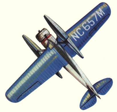 Plan d'un Model 17 Fleetster (origine : Airliners between the wars 1919-1939 - Kenneth Munson)