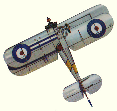 Plan d'un Flycatcher (origine : Fighters between the wars 1919-1939 - Kenneth Munson)