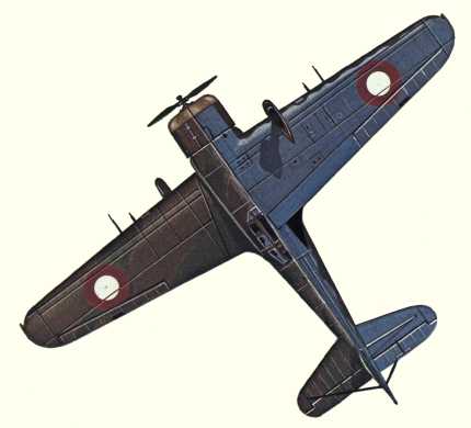 Plan d'un Fokker D.XXI (origine : Fighters 1939-1945 - Kenneth Munson)