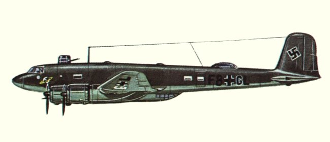 Vue d'un Fw 200C-3/U1 (origine : Bombers 1939-1945 - Kenneth Munson)