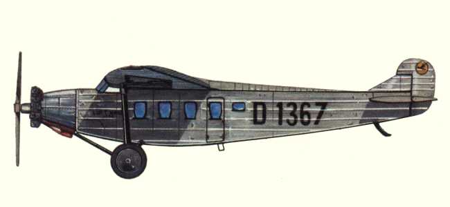 Vue du Focke-Wulf A 17a Leer (origine : Airliners between the wars 1919-1939 - Kenneth Munson)