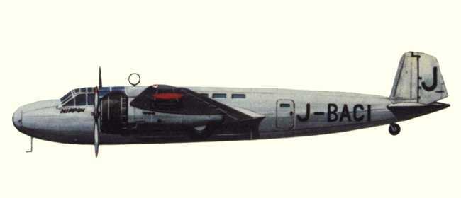 Vue d'un G3M2 Model 21/22 Nippon (origine : Airliners between the wars 1919-1939 - Kenneth Munson)