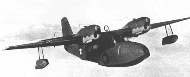 Vue d'un J4F-1 Widgeon (photo : Jane's fighting aircraft of World War II)