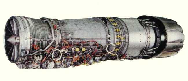 Vue d'un réacteur General Electric F110