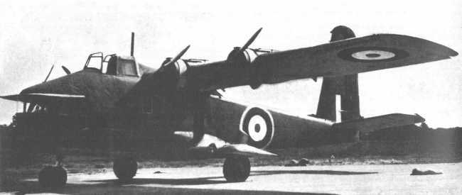 Vue d'un G.A.L.38 Fleet Shadower (photo : Jane's fighting aircraft of World War II)