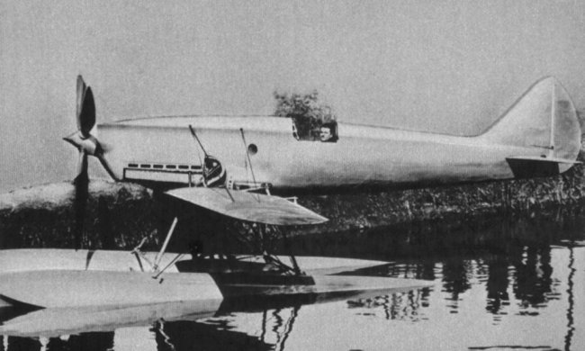 Vue de l'hydravion de compétition H.D.412 (photo : Science et Vie Aviation 1977)