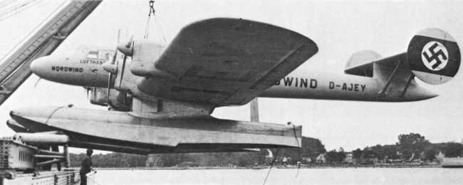 Vue du Ha 139V2 Nordwind (photo : Encyclopédie illustrée de l'Aviation dans le monde - David Mondey)