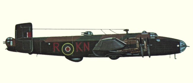 Vue d'un Halifax B III (origine : Bombers 1939-1945 - Kenneth Munson)