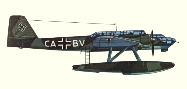 Vue d'un He 115B-1 (origine : Bombers 1939-1945 - Kenneth Munson)