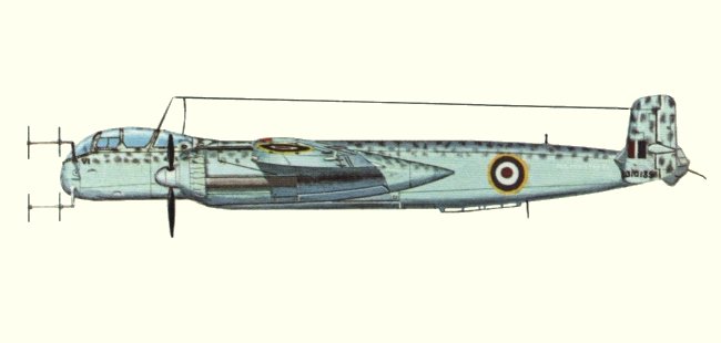 Vue d'un He 219A-5/R2 (origine : Fighters 1939-1945 - Kenneth Munson)