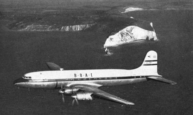 Vue du Hermes 4 Hero de BOAC (photo : Pictorial History of BOAC and Imperial Airways Kenneth Munson - BOAC)