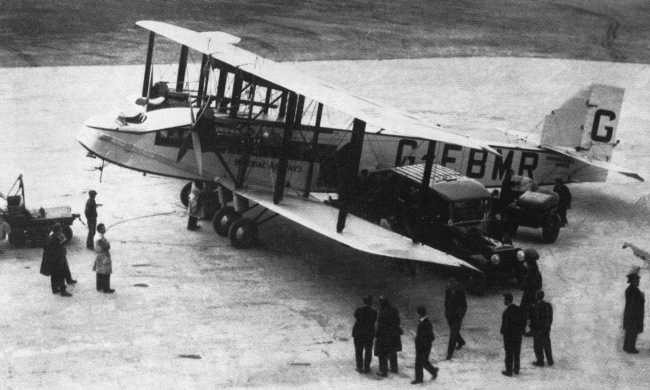 Vue d'un Handley Page W.10 (photo : Pictorial History of BOAC and Imperial Airways Kenneth Munson)