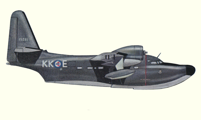 Vue d'un Albatross HU-16B (origine : Bombers, encyclopaedia of world aircraft - Kenneth Munson)