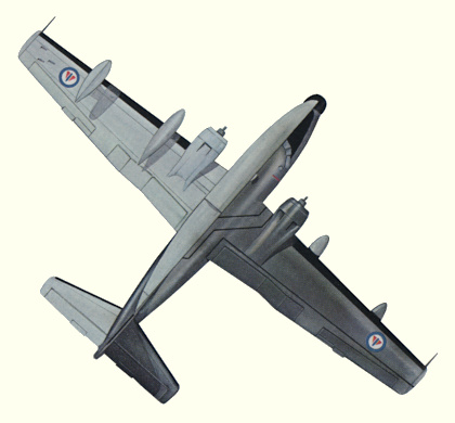 Plan d'un Albatross HU-16B (origine : Bombers, encyclopaedia of world aircraft - Kenneth Munson)