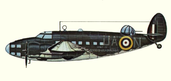 Vue d'un Hudson III (origine : Bombers 1939-1945 - Kenneth Munson)