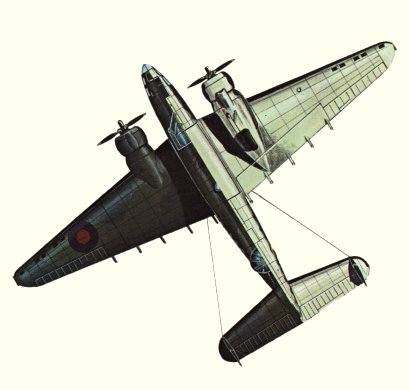 Plan d'un Hudson III (origine : Bombers 1939-1945 - Kenneth Munson)