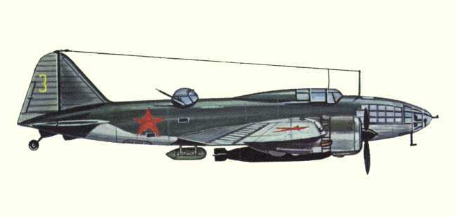 Vue d'un Il-4 (origine : Bombers 1939-1945 - Kenneth Munson)