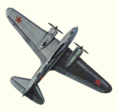 Plan d'un Il-4 (origine : Bombers 1939-1945 - Kenneth Munson)