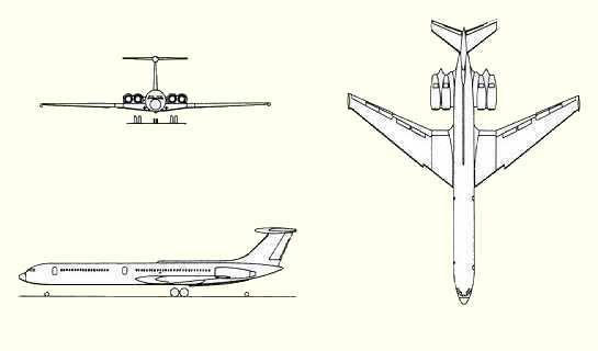 Plans d'un Il-62