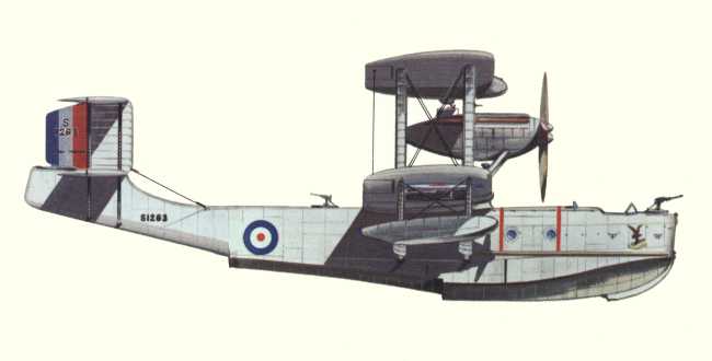 Vue d'un Blackburn Iris III (origine : Flying Boats and Seaplanes since 1910 - Kenneth Munson)
