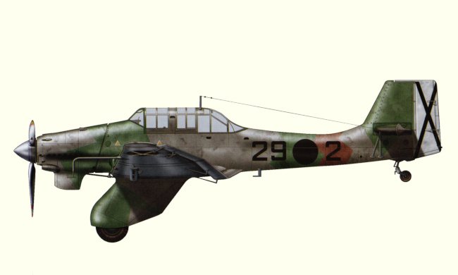 Vue d'un Junkers Ju 87A-1 pendant la guerre d'Espagne (origine : Air War over Spain - Rafael A. Permuy López)