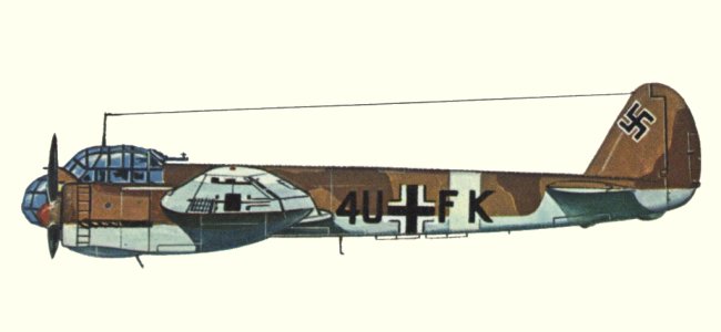 Vue d'un Ju 88A-4/Trop (origine : Bombers 1939-1945 - Kenneth Munson)